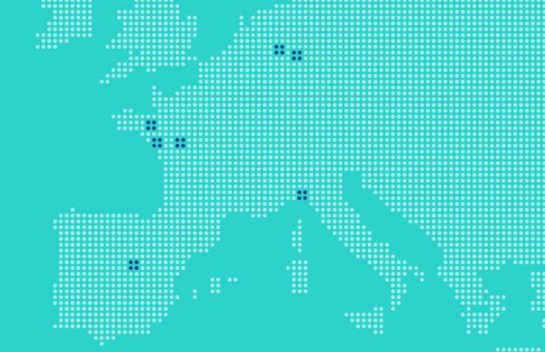 Carte des implantations